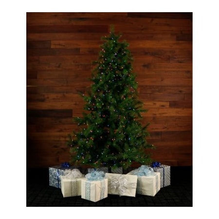 Almo Fulfillment Services Fraser Hill Farm Artificial Christmas Tree - 6.5 Ft. Southern Peace Pine - Multi-Color LED Lighting FFSP065-6GR